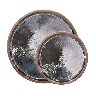 Image of Edison Burnt Copper Round Trays